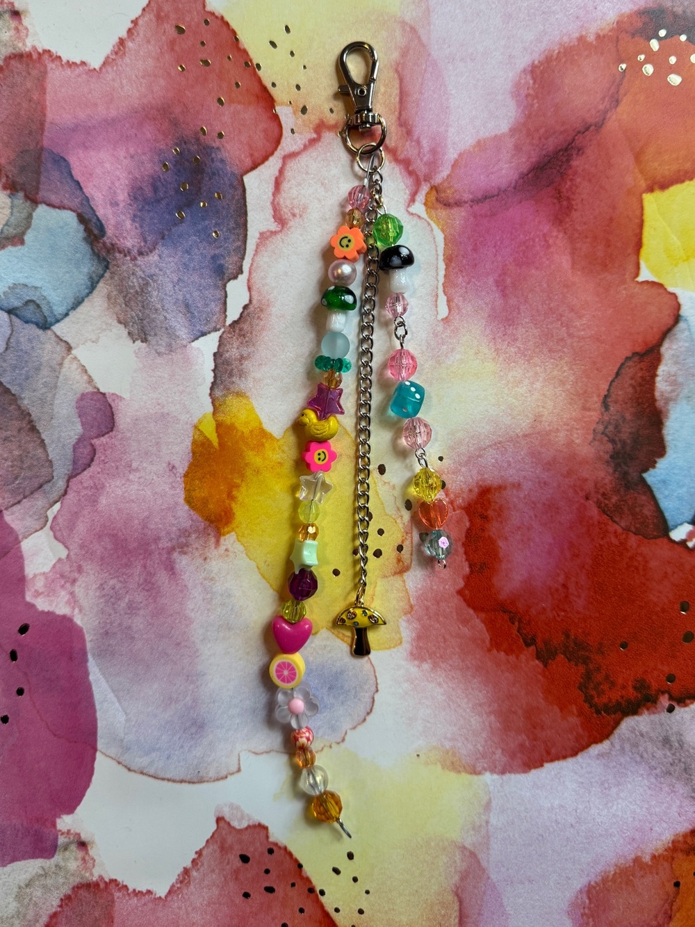 THE SAGITTARIUS MINI YELLOW MUSHROOM BAG CHARM